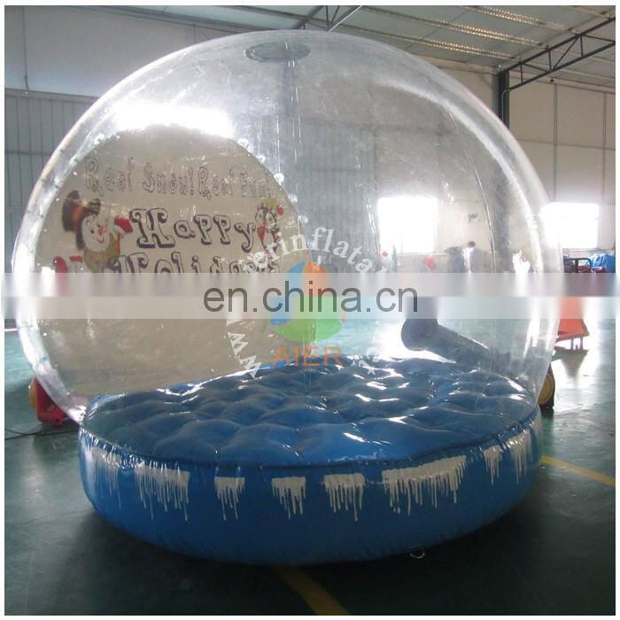 Hot sale 3m Diameter Christmas Blue Inflatable Snow Ball