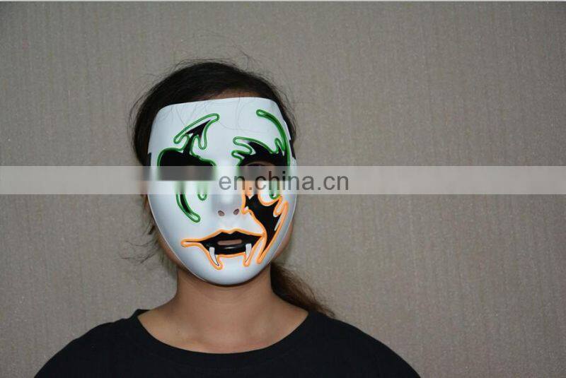 2016 Custom Unisex Led Light Up Party Mask, Led Glowing Mask