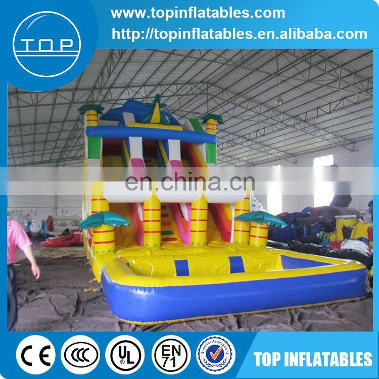 Water park dragon inflatable water slide for sale