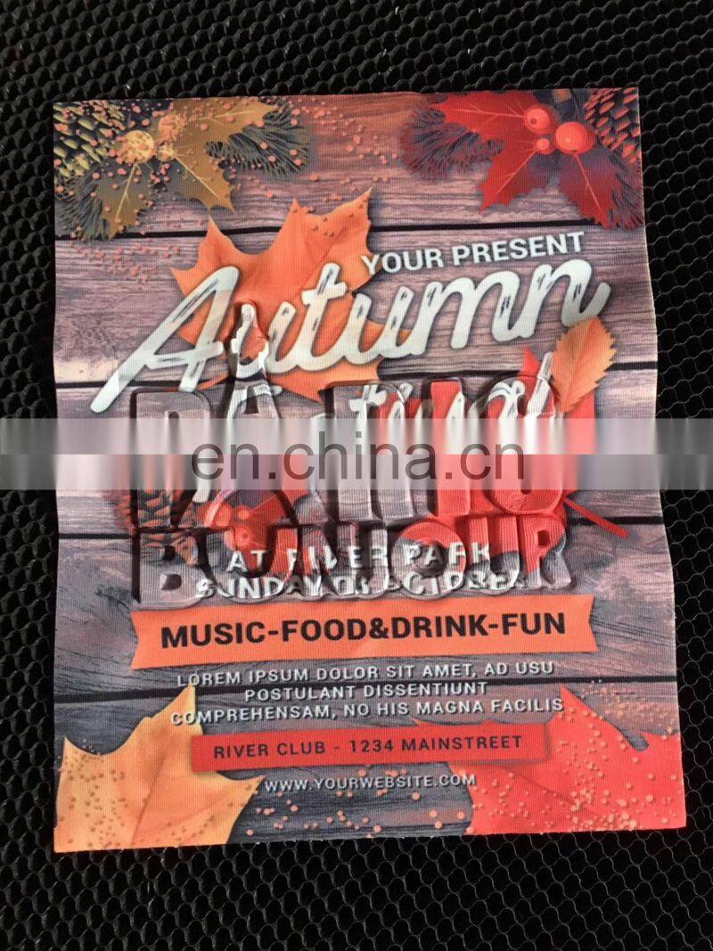 Print Fabric Applique patch with tassel