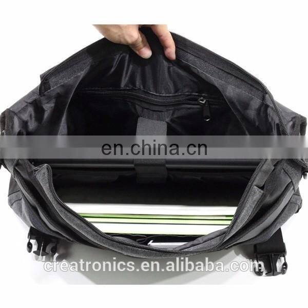 Computer Custom Laptop Bag New Products Black Canvas Felt Shoulder Bag For Men Computer Portable Game Bag