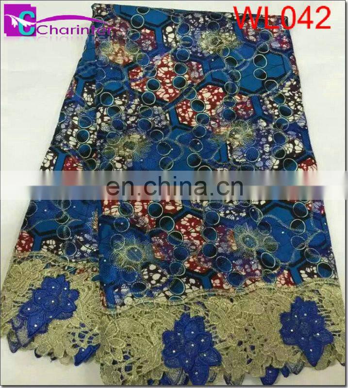 wax lace nigeria wax print fabric wax print fabric african lace fabrics WL042
