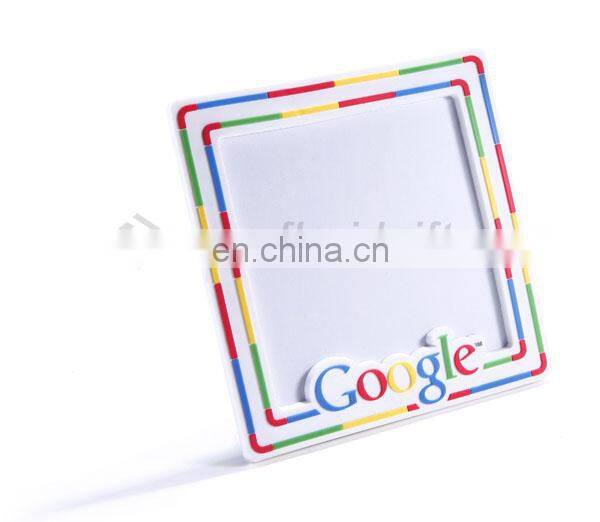 Custom made personalized company logo soft pvc picture photo frame