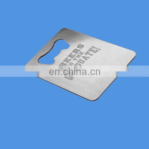 3D zinc alloy keychain bottle opener with epoxy logo