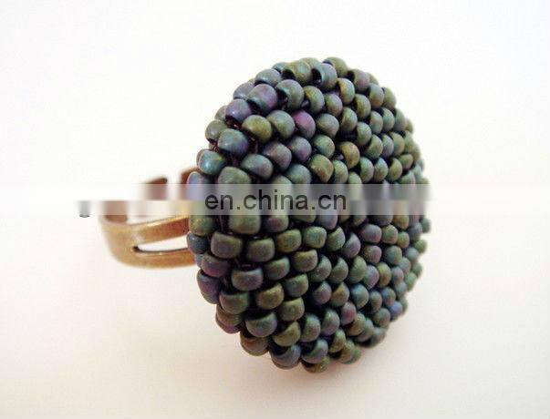 Wholesale Gold handmade beads button for lady shoes