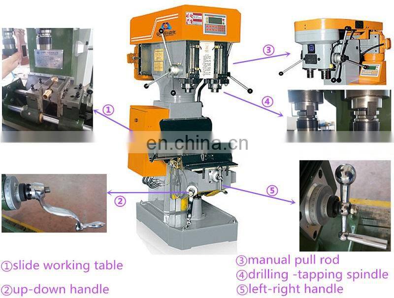 Double function swing arm tapping and vertical hand drilling machine for metal spare parts