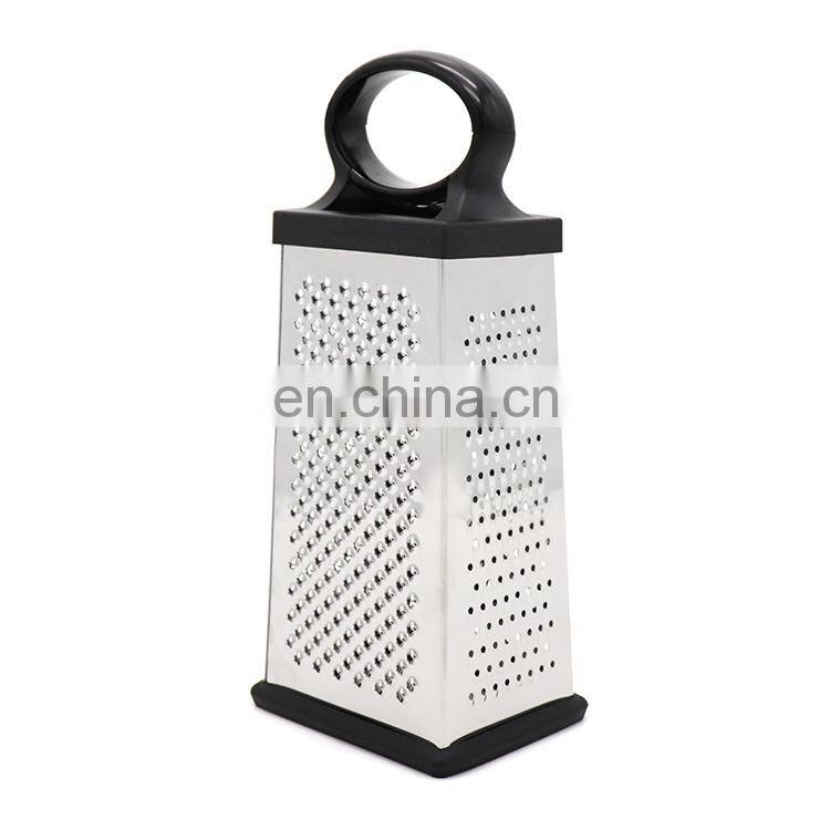 Hot sale 4 Sides Stainless Steel Professional kitchen Grater for Cheese Vegetables and Ginger