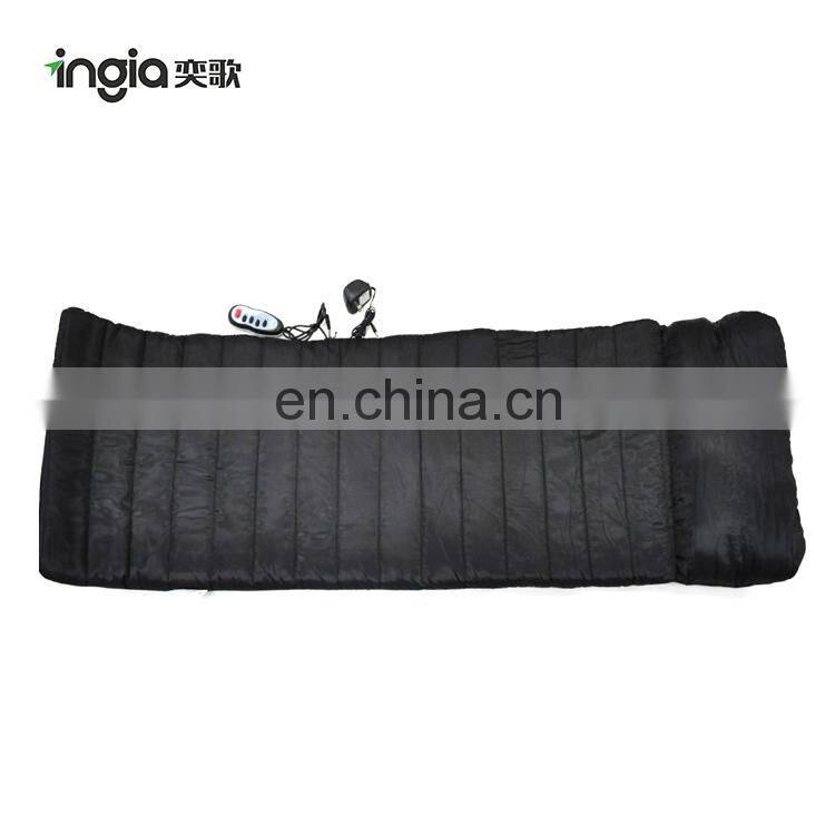18W Black Vibrating Electric Massage Mat For Bed Wholesale