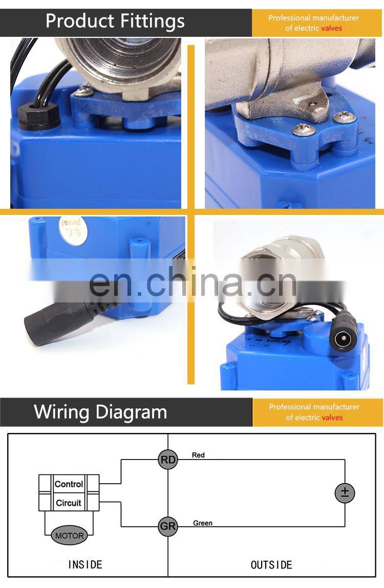 DC9-24V timer control DN20 electric drain valve for Irrigation equipment,drinking water equipment