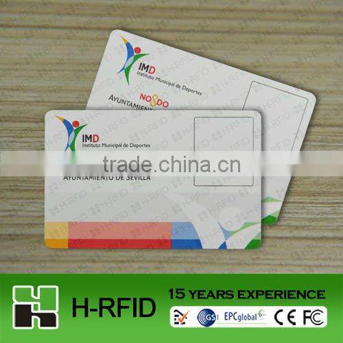 plastic contactless card (125K/13.56Mhz) - 15 years factory accept paypal