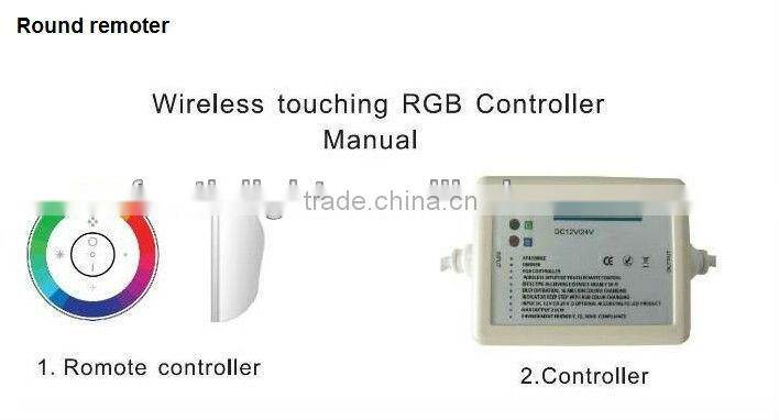Wireless touching rgb controller/ led rgb controller/12-24V Rainbow Touch RGB Controller