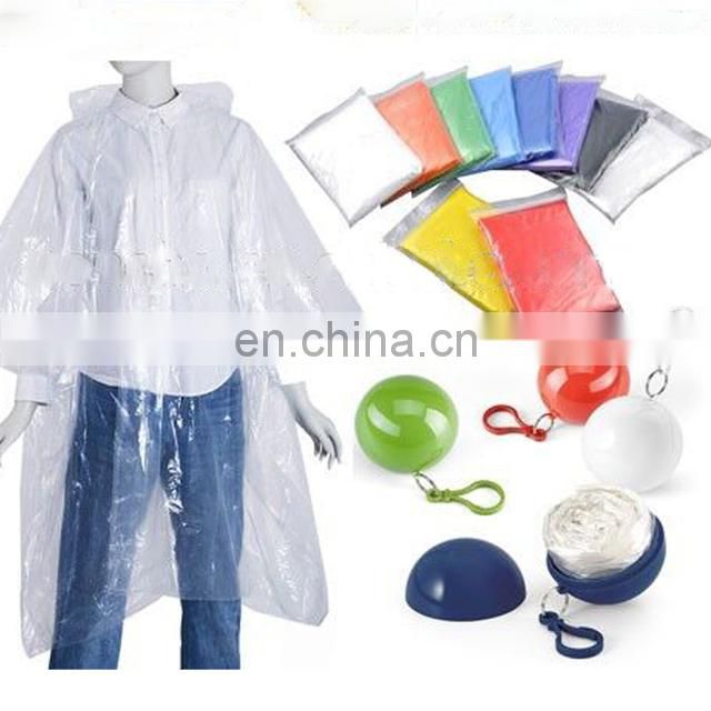 Disposable Clear Raincoat Outdoor Clothing Waterproof Transparent Raincoat