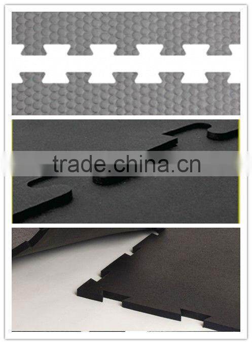 Interlocking Rubber Floorings Tiles for Fitness Gyms Room