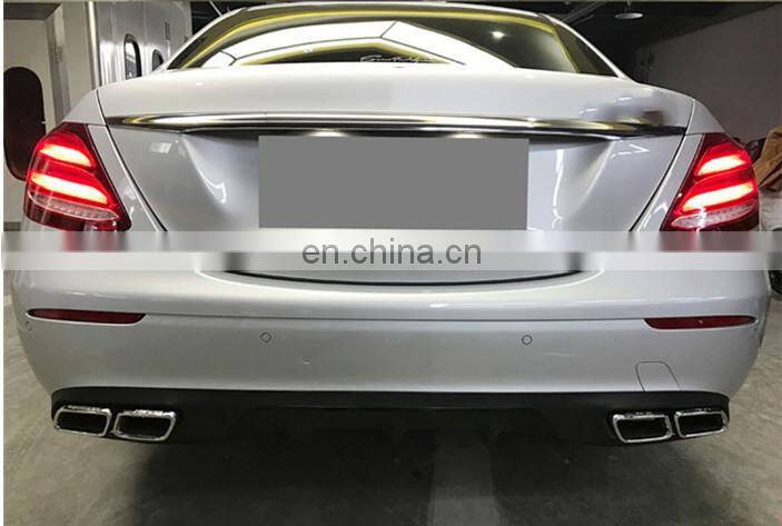 new style E-class w 213 body kitfor W213 E63 auto body kit diffuser with muffler tips E63 auto parts 2017 2016