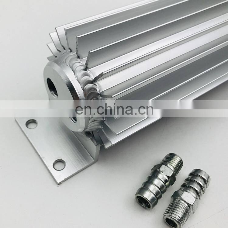 18" inch Aluminum Dual Pass Finned Transmission trans oil Cooler Universal