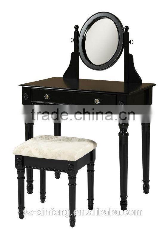 Dressing table & stool with mirror
