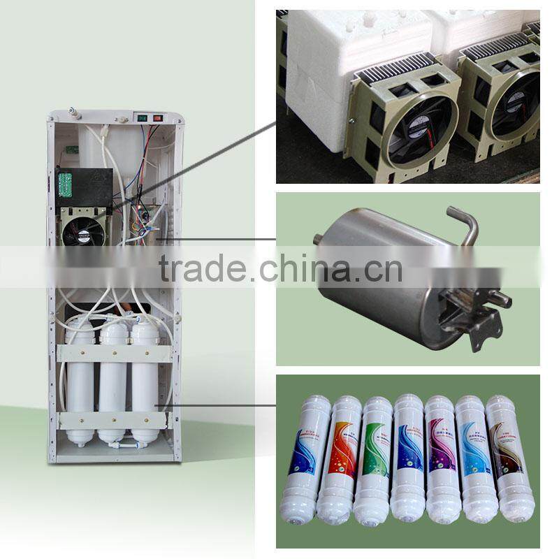 Direct drinking hot cold water dispenser with 7 stage purification system,reverse osmosis water dispenser