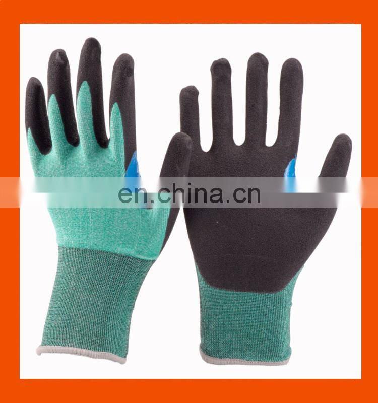 18G Lightweight U2 Knitting Cut Resistant Gloves With Double Nitrile Coating