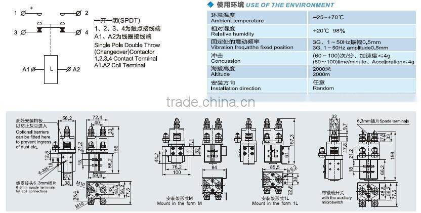 SAYOON DC CONTACTOR CZWH400A/ZJWH400A/SW201