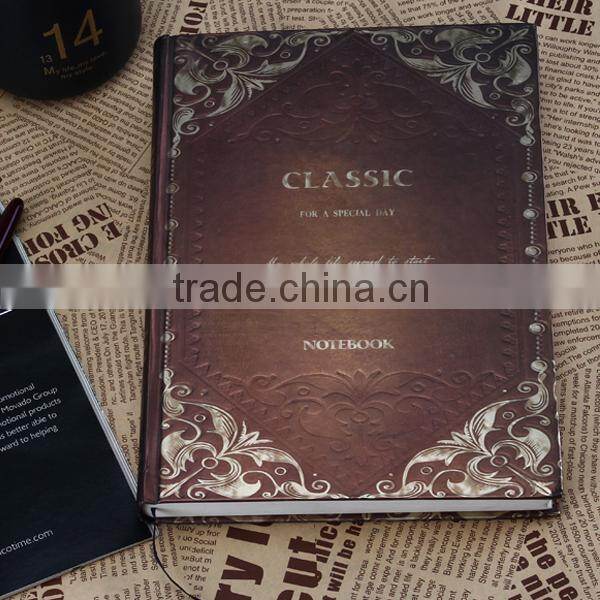 metallic paper hardcover notebook decorative pattern hardcover notebook