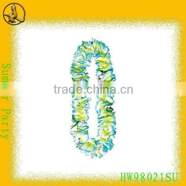 Red Plastic Summer Party Flower Leis with 36 Pairs of Flower