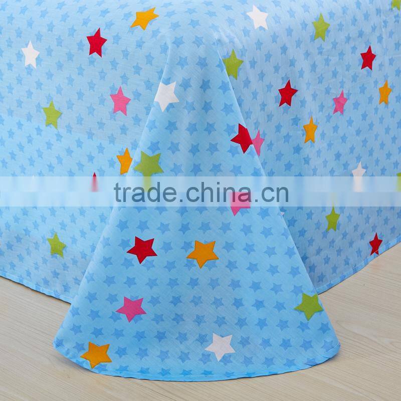 High quality assuerance 100%cotton quilt set best quality best soft feelling cartoon China elegant bed sheet set