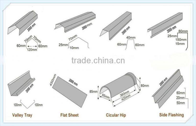 Stone Color Coated Metal Production Metal Tile