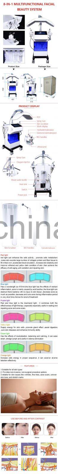 2022 New Water Oxygen Whitening Peel Microdermabrasion Hydro Dermabrasion Skin Cleansing Machine