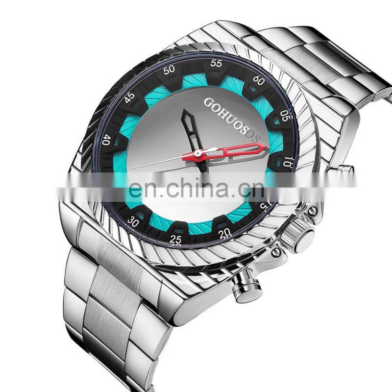 Gohuos UV2008 Reloj Hombr Mens Wrist Watches Analog Water Proof Luxury Watches for Men