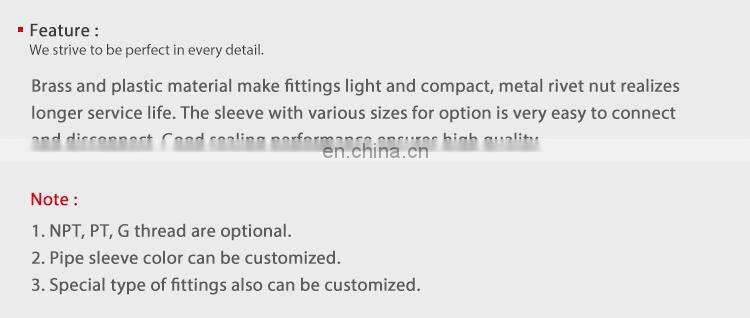 Manufacturer wholesale SNS SPLL Series Pneumatic Elbow Male Thread Quick Connect Pipe Fittings Tube Joints