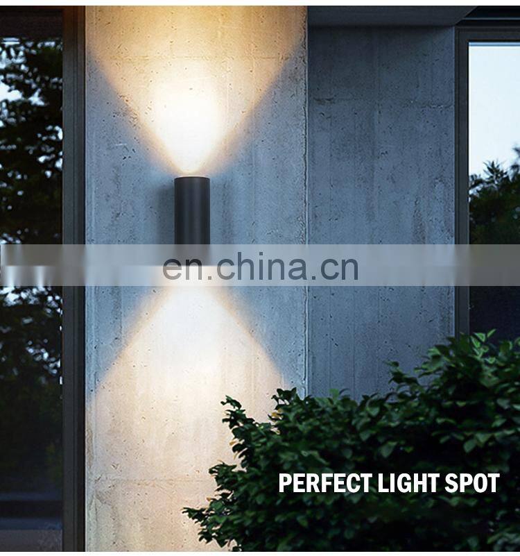 Top Quality Up and Down Black Aluminum IP65 Waterproof 20Watt Outdoor LED Wall Lamps