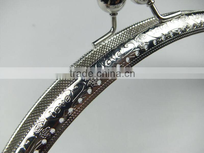 NEW !China Supplier Silver Metal Sewing DIY Frame With Clasp