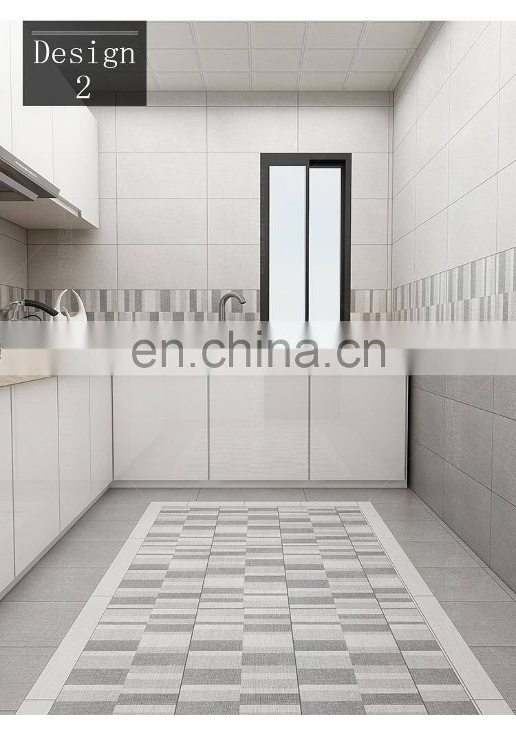 300x600mm Cloth Pattern Tiles Floor Grey Ceramic Bathroom Wall Digital Tiles