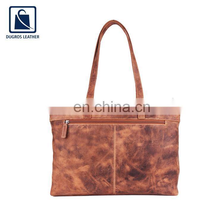Trendy Design Premium Quality Women Genuine Leather Shopper Bag for Bulk Buyers