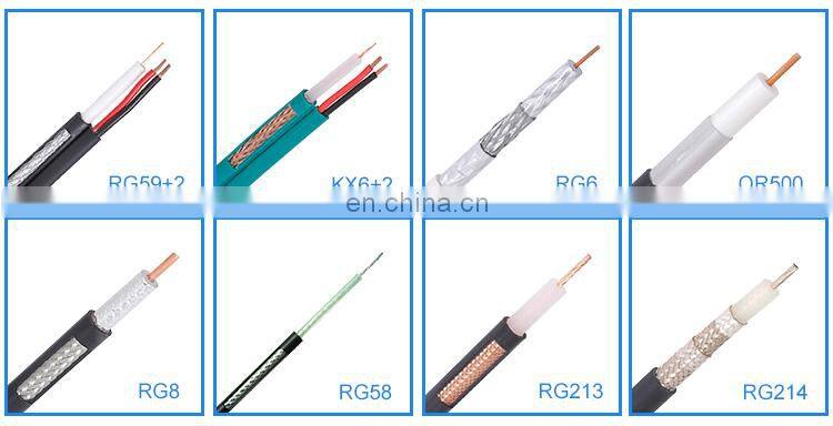 Reasonable Price 75 Ohm Mini Coax Coaxial RG59+2 Composite Cable