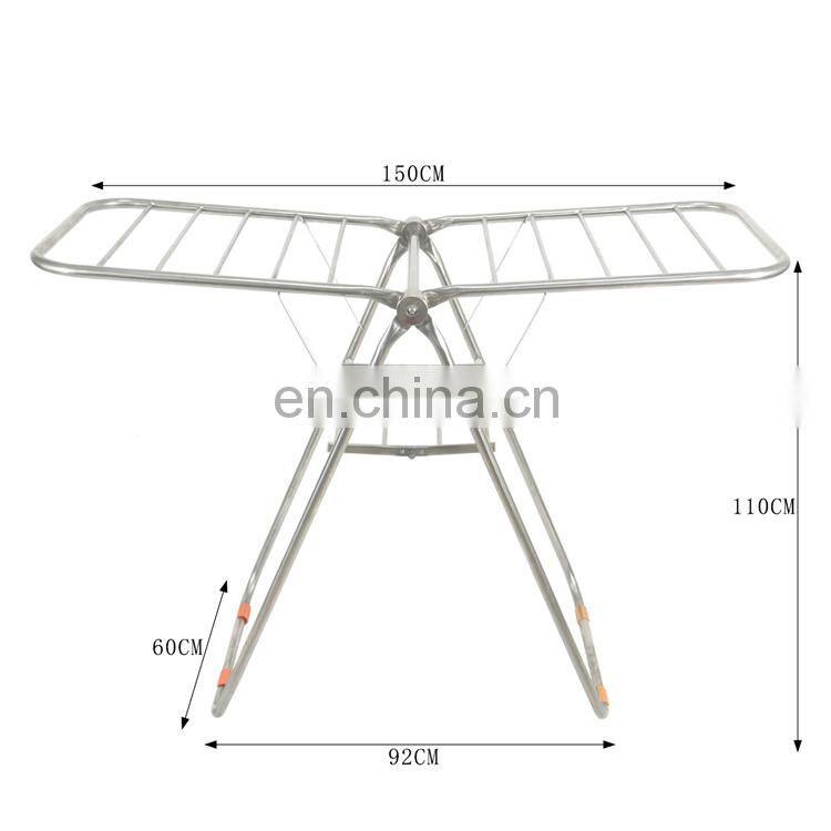 New design stainless steel wholesale clothes rack is light and does not occupy space