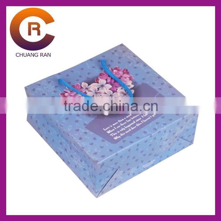 Red lovely deer good quality custom cheap christmas gift bags