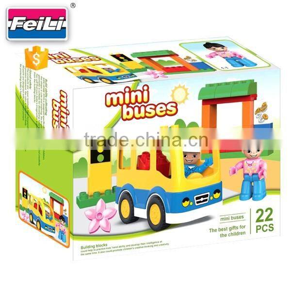 shantou toys factory non-toxic plastic creative blocks toy for kids