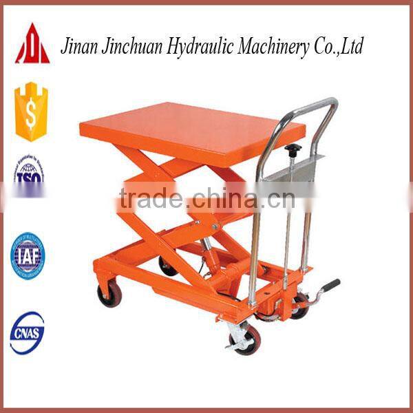 China economic mini mobile scissor cargo elevator