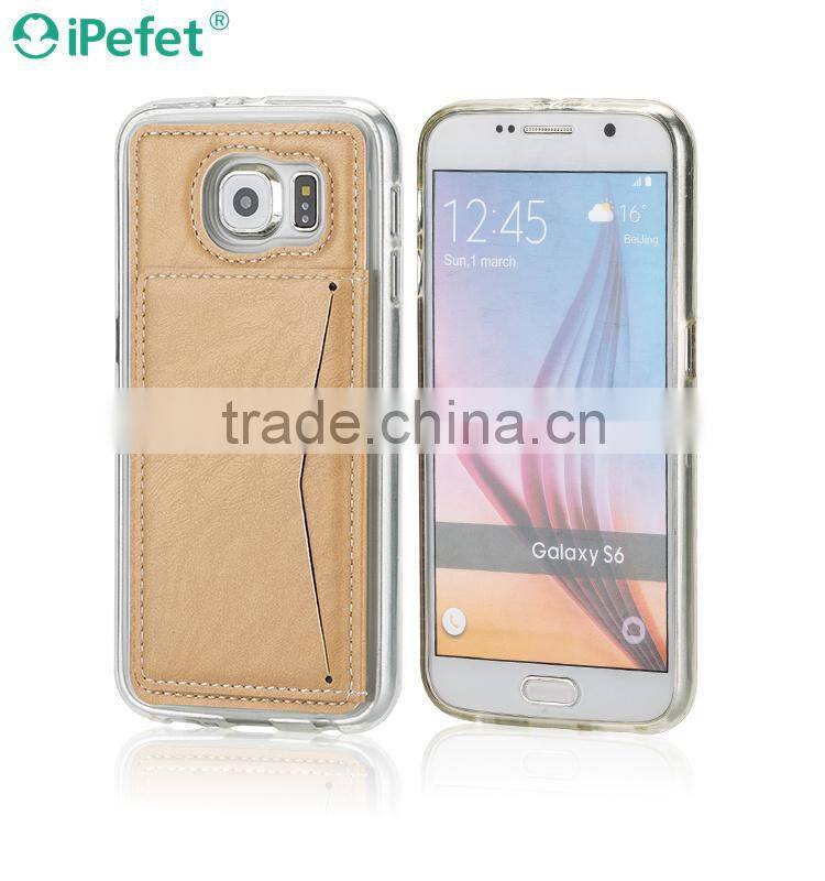 Luxury PU Leather Card Holder Wallet Stand Back Cover Case For iPhone 6/6S 4.7