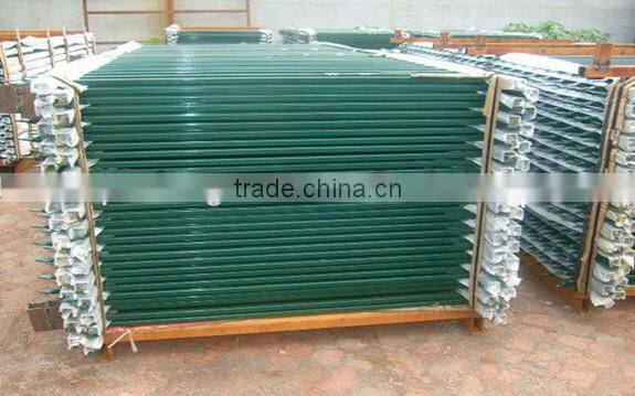 Colored powder coated wrought iron metal fence