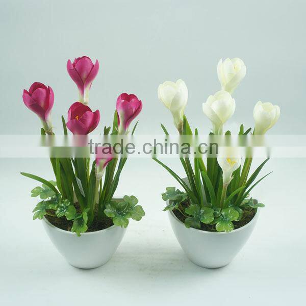 Best selling indoor decoration artificial flowers import from china/crocus flower