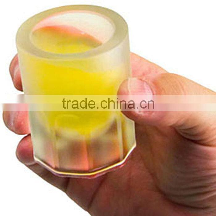 2015 Hot selling cup shaped silicone ice cube tray in hot summer