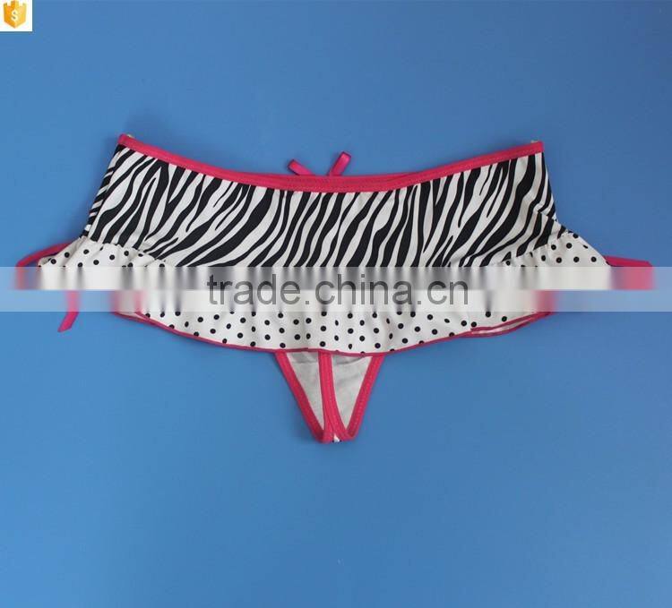Unique stylish line design girls mini panty
