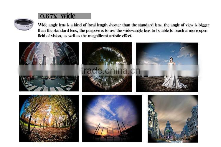 3 in 1 camera lens compatible with most types of mobile phones and take different pictures from others