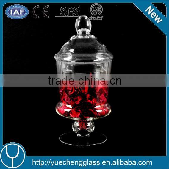 christmas glass candy stash jar