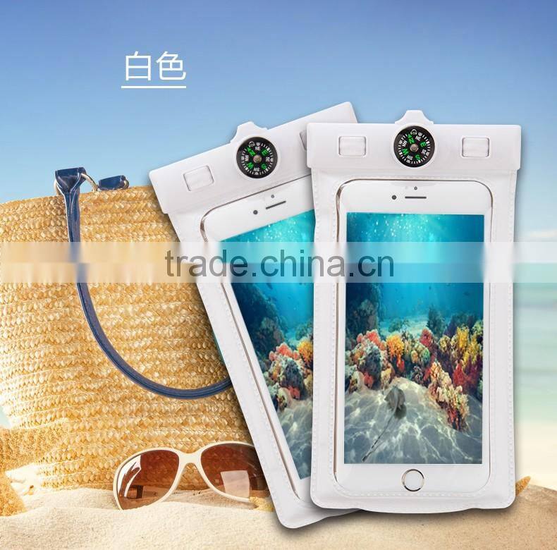 JOYROOM New High Quality PVC Mobile phone waterproof bag High density compass design 20m waterproof bag for mobile phone