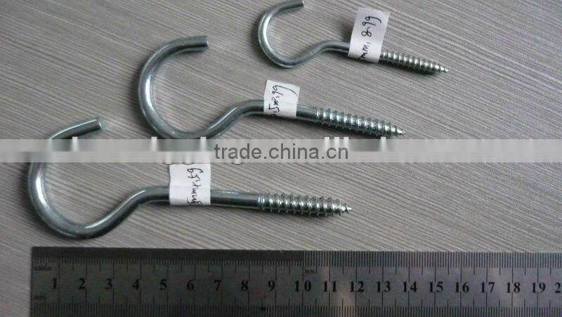 Rigging Hardware Nickel Plated Cup Hooks With Thread