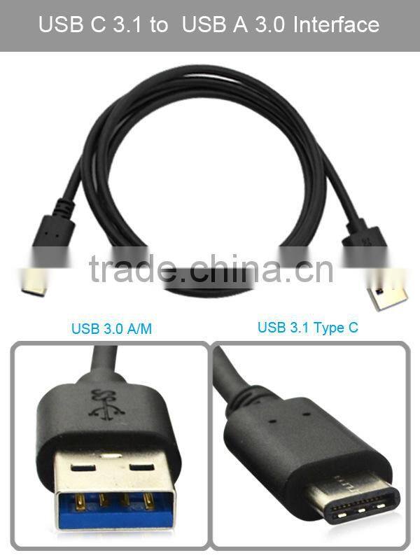 USB3.1 type c to USB2.0 A male USB cable