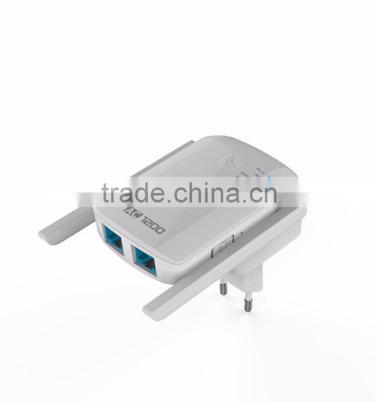 802.11ac 1200M dual band wifi repeater/AP with 5dBi Antennas
